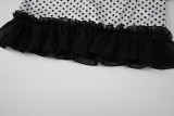 Polka Dot Print Tie Up Bikinis Set GLAG-S6121171H