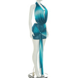 Halterneck Backless Tie Up Two Piece Skirts Set GDSF-J26ST198