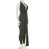 Deep V Neck Backless Jumpsuit GDSF-Q26JP051