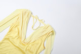 Solid Color Sleeveless Mini Dress GZJQ-K6D10144A