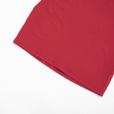 Solid Color Hollow Out Mini Dress GDSF-J26DS206