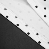 Polka Dot Print Halterneck Two Piece Skirts Set GDSF-D26ST187