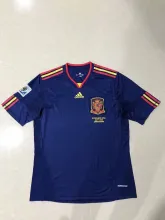 2010 Spain Away Fans Version Retro Jersye