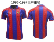 96-97 Barcelona Home  Retro Jersey