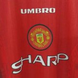 96 Man United Home  Retro Jersey