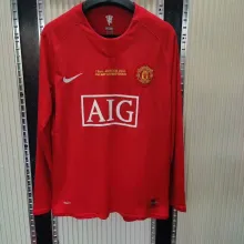 07-08 Man United  Home Long Sleeve Retro Jersey