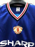 1985 Man United  Away Blue Retro Jersey