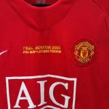 07-08 Man United  Home Long Sleeve Retro Jersey