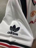 1985 Man United  Away White Retro Jersey
