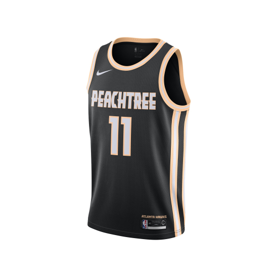 NBA Atlanta Hawks #11 YOUNG Black Jersey High Quality Name and Number Print
