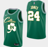 NBA Boston Celtics #24 JONES Green Jersey High Quality Name and Number Print