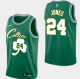 NBA Boston Celtics #24 JONES Green Jersey High Quality Name and Number Print