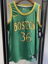 NBA Boston Celtics Green New City19-20 #36 SMART Jersey High Quality Name and Number Print