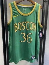 NBA Boston Celtics Green New City19-20 #36 SMART Jersey High Quality Name and Number Print
