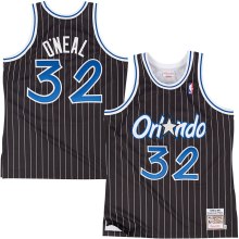 NBA Men's Orlando Magic Mitchell & Ness #32 O'NEAL Black 1994-1995 Hardwood Classics Throwback Team Jersey Name and Number Print