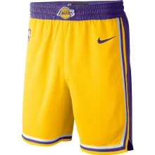 NBA Men Los Angeles Lakers Retro Yellow Pant Short High Quality