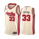 NBA Portland Trail Blazers Beige #33 COLLINS Jersey High Quality Name and Number Print