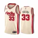 NBA Portland Trail Blazers Beige #33 COLLINS Jersey High Quality Name and Number Print