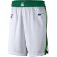 NBA Boston Celtics White Pant Short High Quality Name and Number Print