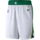 NBA Boston Celtics White Pant Short High Quality Name and Number Print
