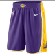 NBA Men Los Angeles Lakers Purple Pant Short High Quality