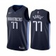 NBA Men Dallas Mavericks Dark Blue #77 DONCIC Jersey High Quality Name and Number Print