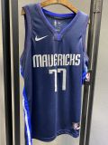 NBA Men Dallas Mavericks Dark Blue #77 DONCIC Jersey High Quality Name and Number Print