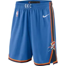NBA Men Oklahoma City Thunder Blue Pant Short High Quality Name and Number Print