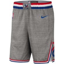 NBA Men Philadelphia 76ers Grey City Pant Short High Quality Name and Number Print