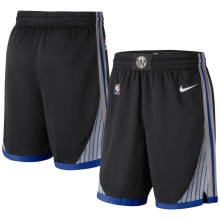 NBA Men Golden State Warriors 19-20 Season Black Pant Short High Quality Name and Number Print