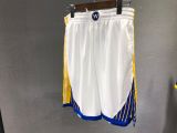 NBA Men Golden State Warriors White Pant High Quality Name and Number Print