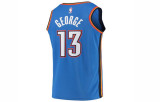 NBA Men Oklahoma City Thunder Blue #13 GEORGE New Season Jersey High Quality Name and Number Print