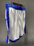 NBA Men Golden State Warriors Retro White Pant Short High Quality Name and Number Print