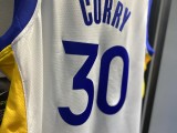 NBA Men Golden State Warriors 19-20 Season White #30 CURRY Jersey High Quality Name and Number Print