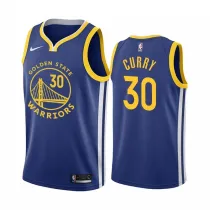 NBA Men Golden State Warriors 19-20 Season Blue #30 CURRY Jersey High Quality Name and Number Print