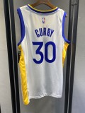 NBA Men Golden State Warriors 19-20 Season White #30 CURRY Jersey High Quality Name and Number Print