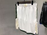 NBA Men Milwaukee Bucks White Pant Short High Quality Name and Number Print