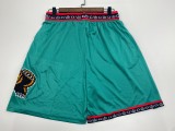 NBA Men Memphis Grizzlies Retro Green Pant  Short High Quality Name and Number Print