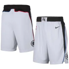 NBA Men Los Angeles Clippers 19-20 Season White Pant Short High Quality Name and Number Print
