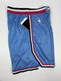 NBA Men Miami Heat Blue Pant Short High Quality Name and Number Print