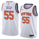 NBA Men New York Knicks White #55 JACK Jersey High Quality Name and Number Print