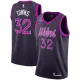 NBA Men Minnesota Timberwolves Dark Purple #32 TOWNS Jersey High Quality Name and Number Print