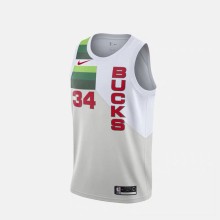 NBA Men Milwaukee Bucks Special Version White #34 ANTETOKOUNMPO Jersey High Quality Name and Number Print