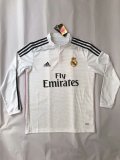 14-15 Real Madrid Home Retro Jersey Long Sleeve