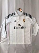 14-15 Real Madrid Home Retro Jersey Long Sleeve