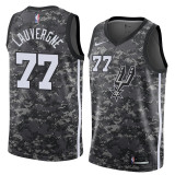 NBA Men San Antonio Spurs camouflage #77 LAUVERGNE Jersey High Quality Name and Number Print