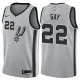 NBA Men San Antonio Spurs Grey #22 GAY Jersey High Quality Name and Number Print