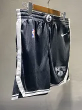 NBA Men New Brooklyn Nets Black Pant Short High Quality Name and Number Print