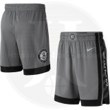 NBA Men New Brooklyn Nets Grey City Pant Short High Quality Name and Number Print