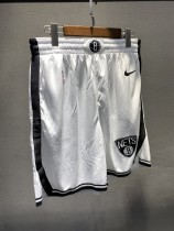 NBA Men New Brooklyn Nets White Pant Short High Quality Name and Number Print